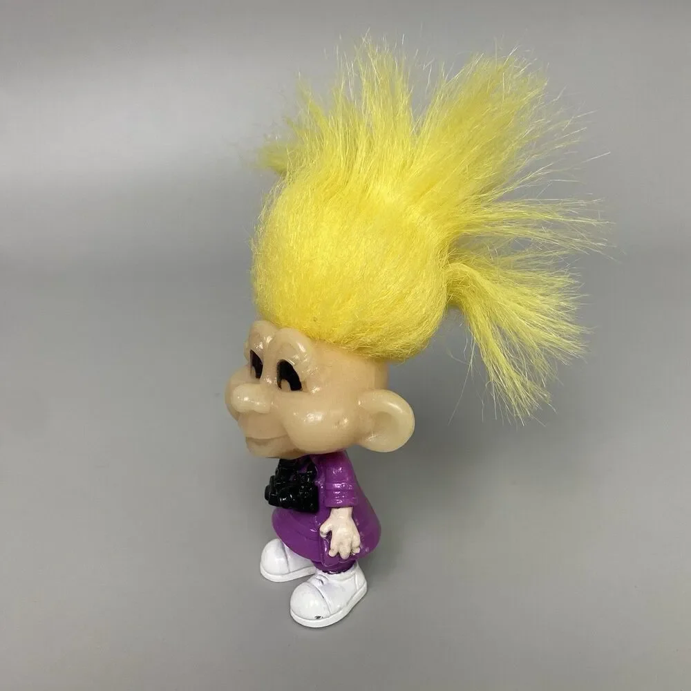 Vintage 1993 Burger King Kids Club Troll Dolls Professor Camera Glow in the Dark